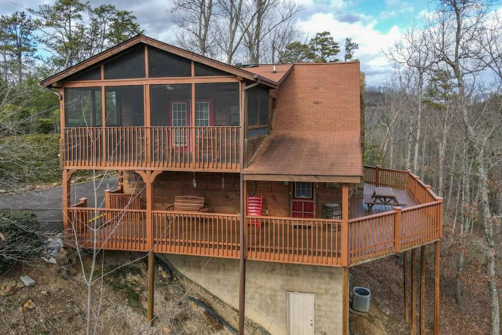 Over The Mountain - Smoky Mountain View Cabin Sevierville Exterior foto
